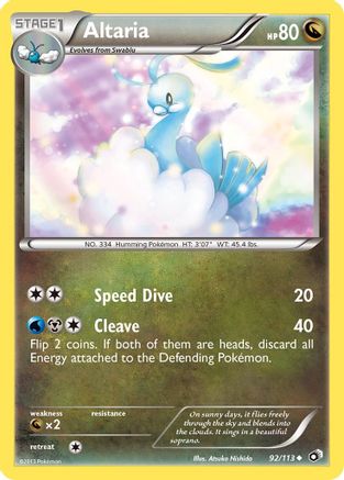 Altaria - 92/113 - Uncommon - Reverse Holo