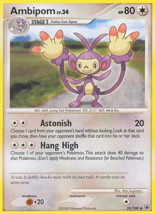 Ambipom - 35/100 - Uncommon - Reverse Holo