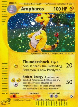 Ampharos - H1/147 - Holo Rare