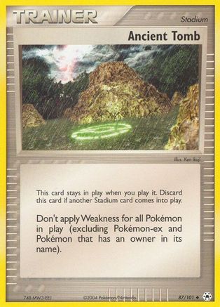 Ancient Tomb - 87/101 - Uncommon - Reverse Holo