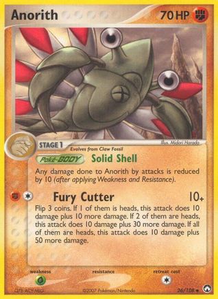 Anorith - 26/108 - Uncommon - Reverse Holo