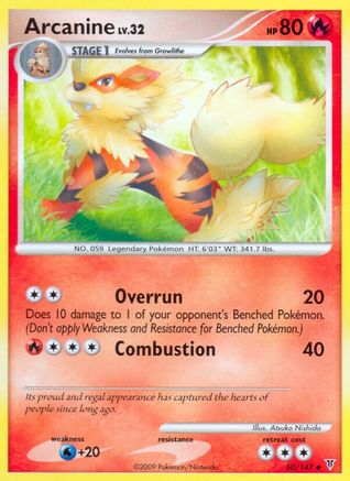 Arcanine - 50/147 - Uncommon - Reverse Holo