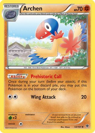 Archen - 53/101 - Uncommon - Reverse Holo