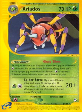 Ariados - 3/147 - Rare - Reverse Holo