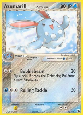Azumarill (Delta Species) - 19/113 - Rare - Reverse Holo