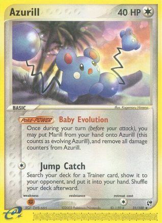 Azurill - 31/100 - Uncommon - Reverse Holo