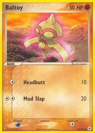 Baltoy - 53/101 - Common - Reverse Holo