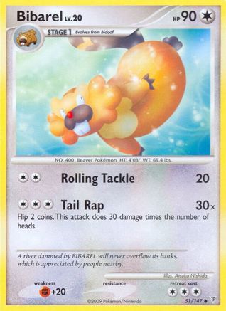 Bibarel - 51/147 - Uncommon - Reverse Holo