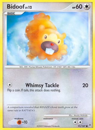 Bidoof - 91/147 - Common - Reverse Holo