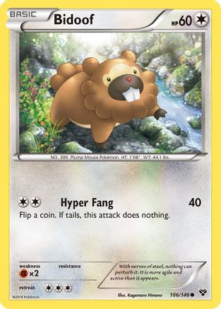 Bidoof - 106/146 - Common - Reverse Holo