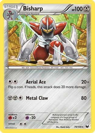 Bisharp (79) - 79/108 - Rare - Reverse Holo