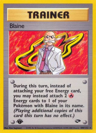 Blaine (100) 100  - Unlimited Gym Challenge - Rare