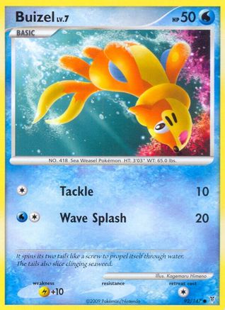 Buizel - 92/147 - Common - Reverse Holo