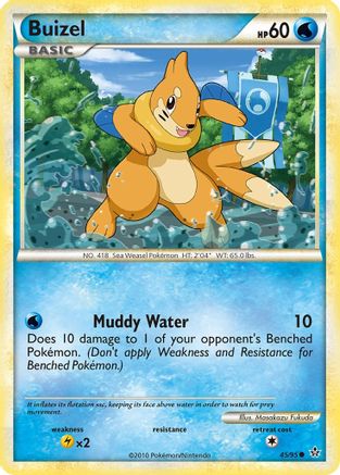 Buizel  - Reverse Holofoil Unleashed - Common