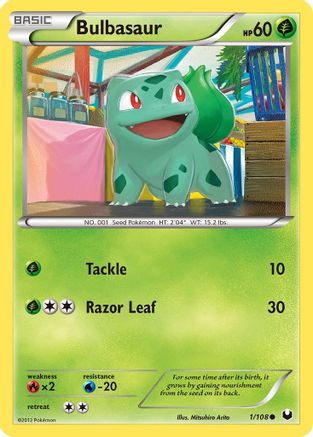 Bulbasaur - 1/108 - Common