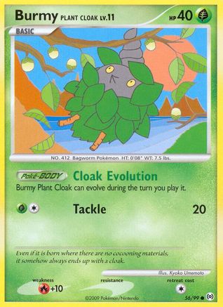 Burmy Plant Cloak - 56/99 - Common - Reverse Holo