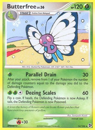 Butterfree - 14/106 - Rare - Reverse Holo