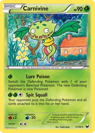 Carnivine - 5/108 - Rare - Reverse Holo
