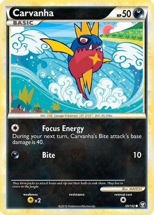 Carvanha - 59/102 - Common - Reverse Holo