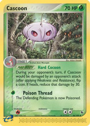 Cascoon - 26/109 - Uncommon - Reverse Holo