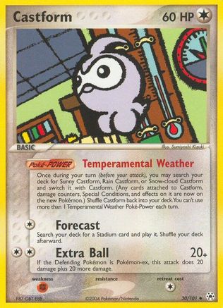 Castform - 30/101 - Uncommon - Reverse Holo