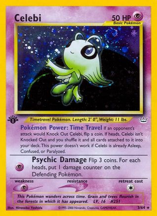Celebi (3) - 3/64 - Holo Rare - Unlimited