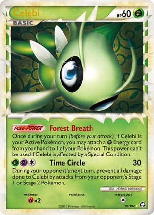 Celebi (Prime) 092/102  - Holofoil Triumphant - Ultra Rare