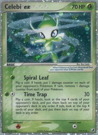 Celebi ex 117/115 - Unseen Forces - Secret Rare