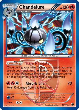 Chandelure (Team Plasma) - 16/116 - Holo Rare