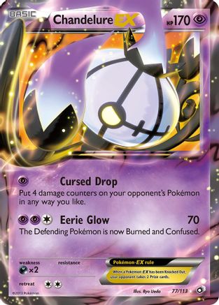 Chandelure EX - 77/113 - Ultra Rare