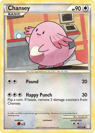 Chansey - 58/123 - Common - Reverse Holo