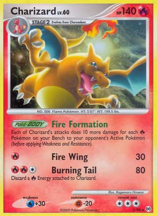 Charizard - 1/99 - Holo Rare - Reverse Holo