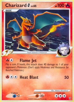 Charizard G - 20/147 - Rare - Reverse Holo