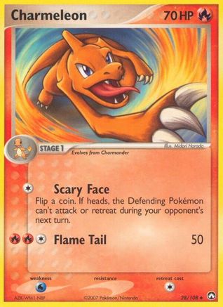 Charmeleon 028/108  - Reverse Holofoil Power Keepers - Uncommon