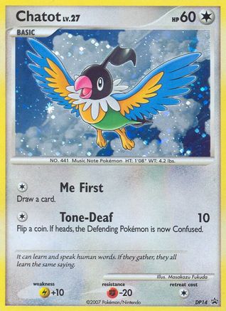 Chatot - DP14  - Holofoil Diamond and Pearl Promos - Promo