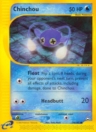 Chinchou - 70/147 - Common - Reverse Holo