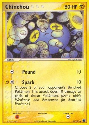 Chinchou - 56/101 - Common - Reverse Holo