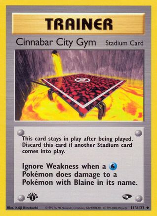 Cinnabar City Gym 113  - Unlimited Gym Challenge - Uncommon