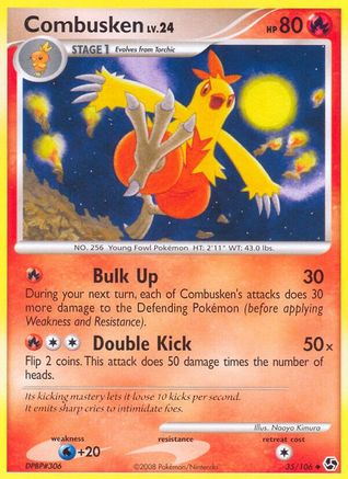 Combusken - 35/106 - Uncommon - Reverse Holo