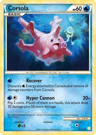Corsola - 37/123 - Uncommon - Reverse Holo