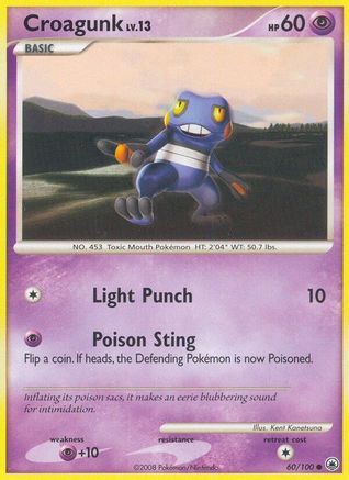 Croagunk - 60/100 - Common - Reverse Holo