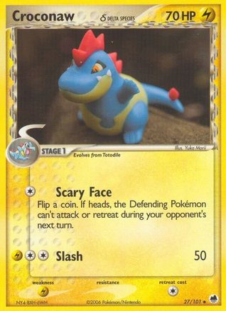 Croconaw (Delta Species) - 27/101 - Uncommon - Reverse Holo