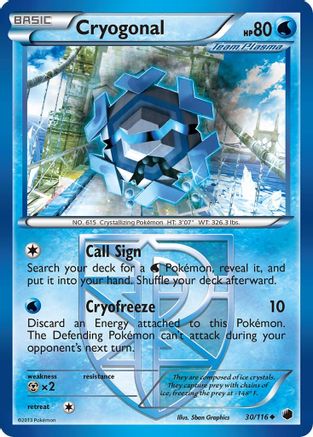 Cryogonal (Team Plasma) - 30/116 - Uncommon
