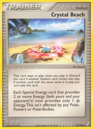 Crystal Beach - 75/100 - Uncommon - Reverse Holo