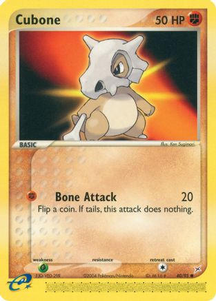 Cubone 40/95 - Common - Reverse Holo