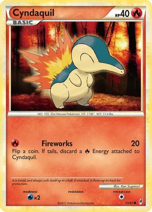 Cyndaquil - 55/95 - Common - Reverse Holo