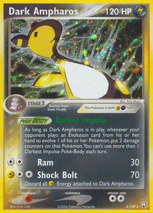 Dark Ampharos - 2/109 - Holo Rare