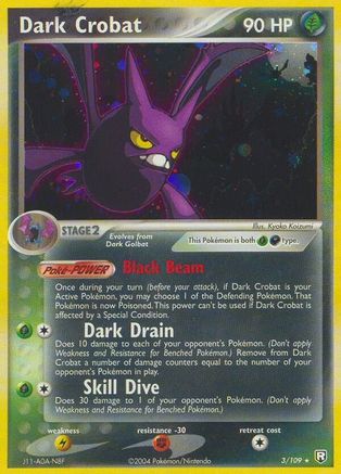 Dark Crobat - 3/109 - Holo Rare