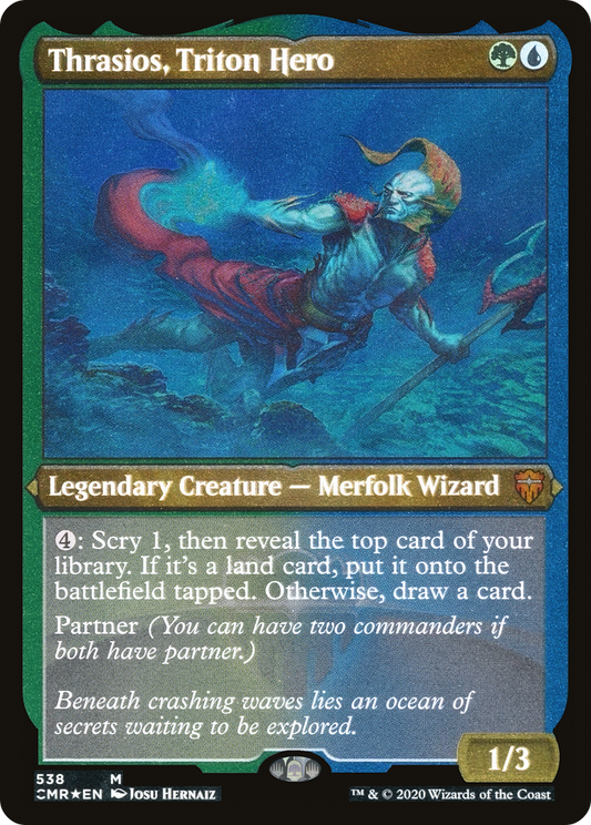 Thrasios, Triton Hero (Foil Etched) (CMR-538)  Foil
