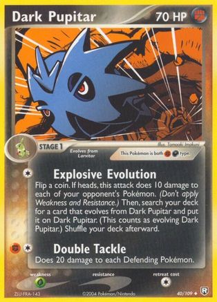 Dark Pupitar - 40/109 - Uncommon - Reverse Holo